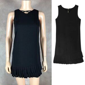 Laundry by Shelli Segal Girls' Ruffle-Hem Black Shift Dress NWT 12